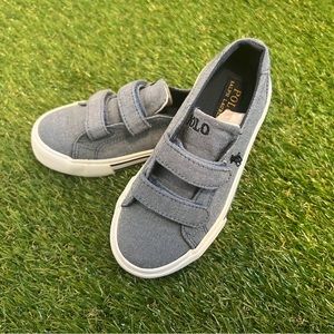 Polo Ralph Lauren Blue Slater EZ Toddler Shoes Size 10